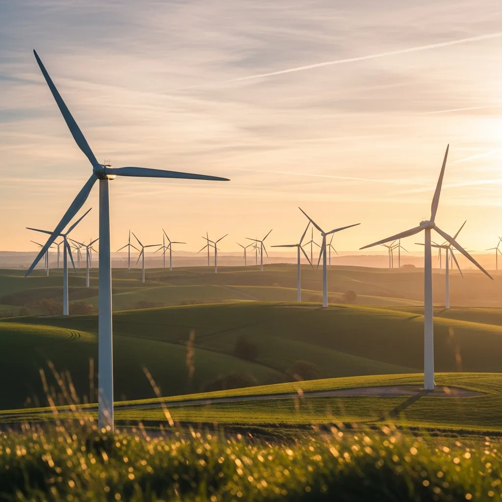 Wind farm serviced by remanufacturing