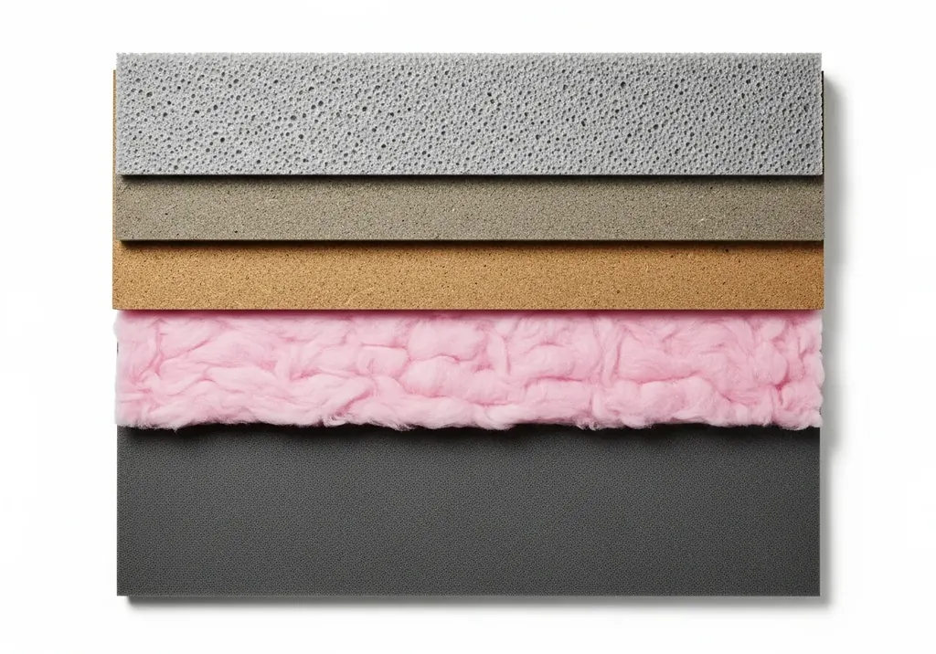 Multi-layered acoustic insulation for conveyors