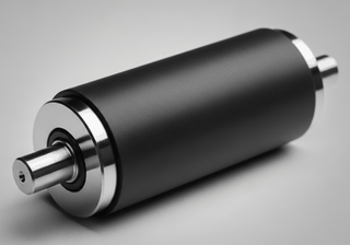 Rubber-coated conveyor drive rollers for warehouse automation